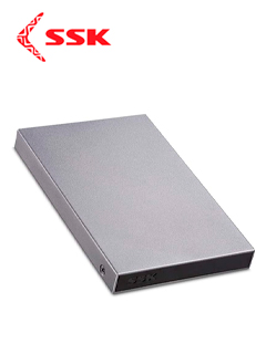 ENCLOSURE SSK DE ALUMINIO, PORTATIL, USB 3.0-TO-SATA (6GBPS), SOPORTA 2.5 HDD & SSD 