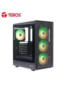 CASE SIN FUENTE GAMER TEROS TE-1323G, ITX, M-ATX,ATX, 3.5 Y 2.5, NEGROPOTENCIA