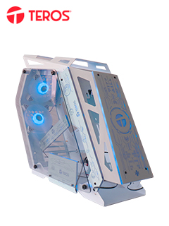 CASE GAMER TEROS TE-1311G, MID TOWER, USB 3.0 / USB 2.0, AUDIO, VENTILADOR ARGB, BLAN