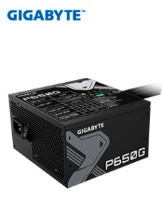 FUENTE DE ALIMENTACIÓN GIGABYTE P650G, 650W, 80 PLUS GOLD, FORMATO ATX.