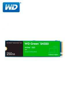 UNIDAD EN ESTADO SOLIDO WESTERN DIGITAL GREEN SN350 NVME, 250GB M.2 2280INTERFAZ