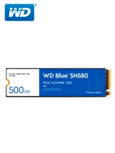 UNIDAD EN ESTADO SOLIDO WESTERN DIGITAL BLUE SN580 NVME 500GB M.2 2280 PCIE GEN4 NVME
