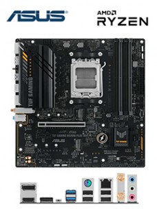 MOTHERBOARD ASUS TUF GAMING A620M-PLUS WIFI, CHIPSET AMD B620, AMD SOCKET AM5, MATX