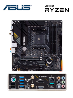 MOTHERBOARD ASUS TUF GAMING B550M-PLUS WIFI II CHIPSET AMD B550, SOCKET AMD AM4, MICR
