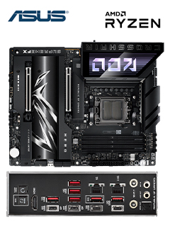 MOTHERBOARD ASUS ROG CROSSHAIR X870E HERO, CHIPSET AMD X870E, SOCKET AMD AM5, ATX