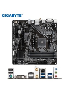 MOTHERBOARD GIGABYTE A520M DS3H AC, AM4, DDR4, DVI-D, HDMI, DP, MICRO-ATXSOPORTA