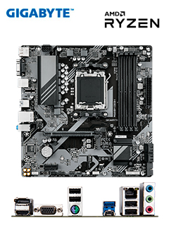 MOTHERBOARD GIGABYTE A620M DS3H (REV. 1.0) CHIPSET AMD A620, SOCKET AM5, MICRO ATX