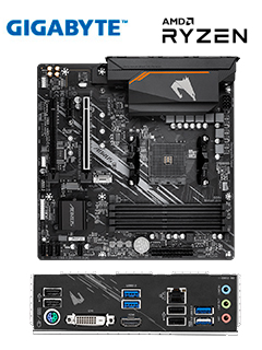 MOTHERBOARD GIGABYTE B550M AORUS ELITE (REV. 1.0), CHIPSET AMD B550, SOCKET AMD AM4, 