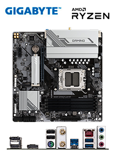 MOTHERBOARD GIGABYTE B650M GAMING PLUS WIFI, CHIPSET AMD B650, SOCKET AMD AM5, MATX