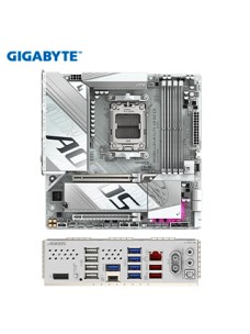 MOTHERBOARD GIGABYTE B850M AORUS ELITE WIFI6E ICE, CHIPSET AMD B850, SOCKET AMD AM5, 