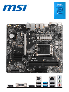 MOTHERBOARD MSI PRO H610M-G,CHIPSET INTEL H610, LGA1700, MATXSOPORTA PROCESADORE