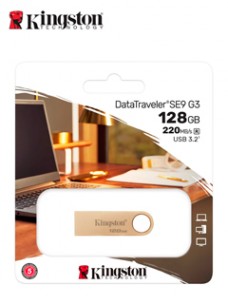 MEMORIA FLASH USB KINGSTON DATATRAVELER SE9 G3, 128GB, USB 3.2 GEN 1 (TIPO-A)VEL