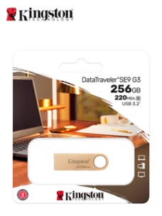 MEMORIA FLASH USB KINGSTON DATATRAVELER SE9 G3, 256GB, USB 3.2 GEN 1 (TIPO-A)VEL