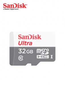 MEMORIA FLASH MICROSDHC SANDISK ULTRA 32GB, UHS-I, CLASS 10, INCLUYE ADAPTADOR SD.