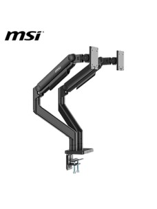 BRAZO SOPORTE DUAL PARA MONITORES MSI MAG MT201D DE ESTRUCTURA ROBUSTA Y FACIL MONTAJ