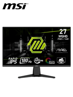 MONITOR PLANO GAMING MSI MAG-275QF, 27 WQHD RAPID IPS, 180 HZ, 0.5 MS, HDMI, DP