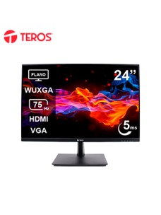 MONITOR PLANO TEROS TE-2419CS 24 WUXGA IPS 75HZ 5MS HDMI VGA NEGRODISFRUTA DE I