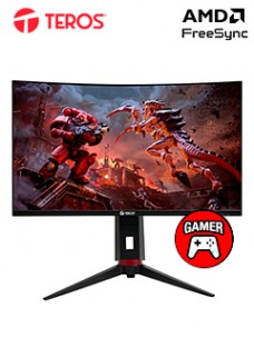 MONITOR CURVO GAMING TEROS TE-2766G 27 FHD VA 180 HZ 1 MS HDMI DP AUDIO OUT NEGRO