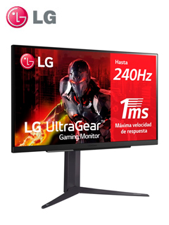 MONITOR GAMER LG 27GR83Q-B, 27 QHD IPS (2560X1440) 240HZ, HDMI X2, DP, HP-OUT, USB 3