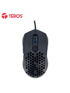 MOUSE GAMER TEROS TE-1232G, DPI HASTA 7200, RGB, 7 BOTONES, Ã³PTICO, NEGRODESCUBR