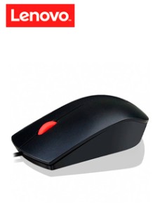 MOUSE LENOVO ESSENTIAL, SENSOR OPTICO (1600DPI), USB, ERGONOMICO, AMBIDIESTRO, COLOR 
