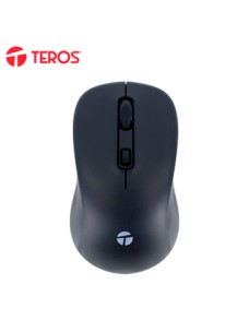 MOUSE INALÃ¡MBRICO TEROS TE-1231S, 2.4GHZ, BT 5.0,4 BOTONES, USB, NEGRODISFRUTA D