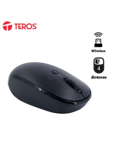 MOUSE INALÃ¡MBRICO TEROS TE-1237S, BT 5.0, 2.4 GHZ, NEGRODESCUBRE EL MOUSE INALÃ¡M