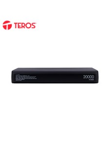 POWERBANK TEROS TE-7057N, 20000MAH, USB-A, USB-C,NEGROMANTÃ©N TUS DISPOSITIVOS CA