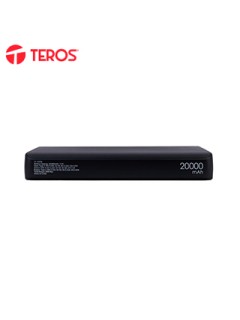 POWERBANK TEROS TE-7057N, 20000MAH, USB-A, USB-C,NEGROMANTÃ©N TUS DISPOSITIVOS CA