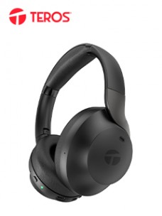AUDÍFONO INALÁMBRICO ANC TEROS TE-8033N (HEADSET), NEGROLOS AURICULARES INALÁMBR