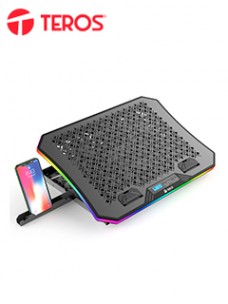 COOLER TEROS TE-7130N, COMPATIBLE CON NOTEBOOKS DE HASTA 15.6, 3 FAN DE 11 CMCO