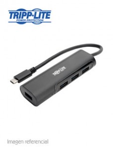 HUB USB TYPE-C, PORTÃ¡TIL TRIPP-LITE U460-004-4AB,4 PUERTOS USB 3.1, THUNDERBOLT, 5 GB