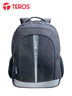 BACKPACK TEROS WORK BLACK/GREY TE-IDS18570, PARA NOTEBOOKS DE HASTA 15.6MOCHILA