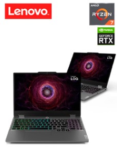 NOTEBOOK LENOVO LOQ 15ARP9, 15.6 FHD IPS, AMD RYZEN 7 7435HS 4.5 GHZ, 24GB DDR5 4800