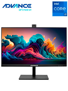 ALL-IN-ONE ADVANCE AIO AO8370, 23.8 IPS, INTEL I3-13100 3.40GHZ, 8GB DDR5, SSD 500GB ALL-IN-ONE ADVANCE AIO AO8370, 23.8 IPS, INTEL I3-13100 3.40GHZ, 8GB DDR5, SSD 500GB