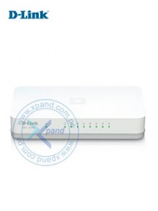 SWITCH D-LINK DGS-1008A, 8 RJ-45 10/100/1000 MBPS, MDI/MDIX, CSMA/CD.PRESENTACIÓ