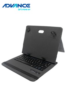 ESTUCHE ADVANCE CON TECLADO BLUETOOTH PARA 10.1,GRIS COMPATIBLE SP5733 SP5737 SP5738
