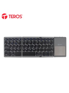 TECLADO INALÃ¡MBRICO PLEGABLE TEROS TE-4075S, BT 3.0, GRISLLEVA LA PRODUCTIVIDAD 
