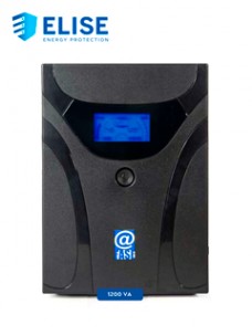 UPS INTERACTIVO ELISE FASE, AUR-1200-LCD-USB, 1200 VA / 600 W, PUERTO INTELIGENTE USB